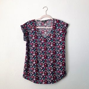 express floral print blouse size small